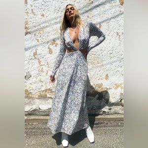 New without tags. AFRM maxi floral cutout dress
